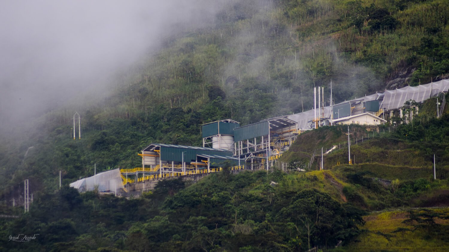 Vista de la planta de operación de AntioquiaGold